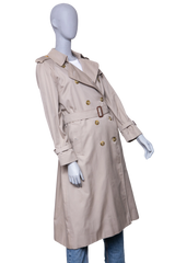BURBERRY TRENCH COAT LONG BEIGE W/BELT