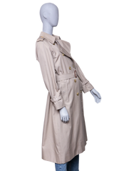 BURBERRY TRENCH COAT LONG BEIGE W/BELT