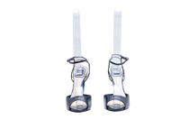 DIOR NAVY PATENT ACRYLIC HEELS - 37 BR