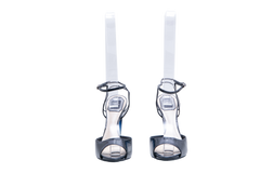 DIOR NAVY PATENT ACRYLIC HEELS - 37 BR