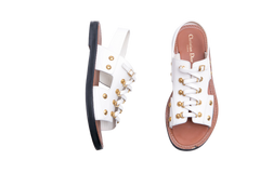 DIOR SANDAL WILDIOR LEATHER WHITE