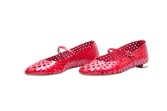 AQUAZZURA FLATS BALLERINA AMOUROSE RED