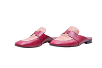 HERMÈS MULE CATENA ROUGE SANGRIA/ROSE AUBE - 38 BR