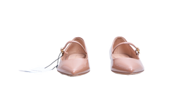 GIANVITTO ROSSI SAPATILHA VERNIS BEIGE - 37 BR