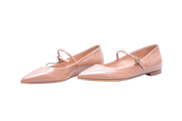 GIANVITTO ROSSI SAPATILHA VERNIS BEIGE - 37 BR