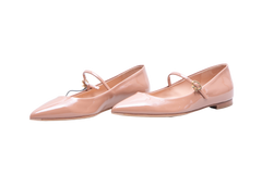 GIANVITTO ROSSI SAPATILHA VERNIS BEIGE - 37 BR