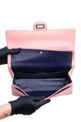 CHANEL REISSUE 2.55 SHEEPSKIN CHEVRON DOUBLE FLAP ROSE