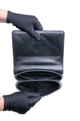 PRADA PATTINA CHAIN GLACE CALFSKIN BLACK