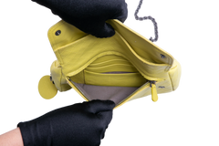 BOTTEGA DISCO CROSSBODY INTRECCIATO LIME