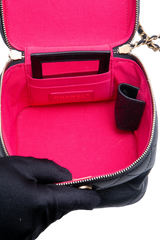 CHANEL VANITY CASE SMALL BLACK/GOLD