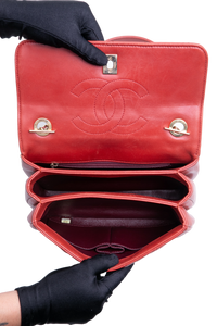 CHANEL TRENDY CC SMALL FLAP LAMBSKIN TERRACOTA