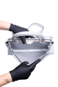 FENDI PEEKABOO MEDIUM CUOIO ROMANO ARGENTO