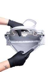 FENDI PEEKABOO MEDIUM CUOIO ROMANO ARGENTO