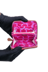 HERMÈS SILK IN COMPACT WALLET ROUGE H/RUBIS