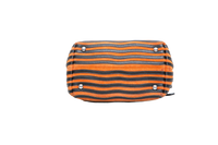 FENDI DOTCOM STRIPED HYPNOTIC SUEDE BLACK/ORANGE