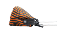 FENDI DOTCOM STRIPED HYPNOTIC SUEDE BLACK/ORANGE