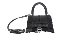 BALENCIAGA HOURGLASS TOP HANDLE PATCHWORK DENIM