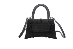 BALENCIAGA HOURGLASS TOP HANDLE PATCHWORK DENIM