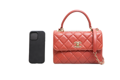 CHANEL TRENDY CC SMALL FLAP LAMBSKIN TERRACOTA