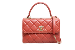 CHANEL TRENDY CC SMALL FLAP LAMBSKIN TERRACOTA