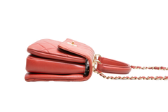 CHANEL TRENDY CC SMALL FLAP LAMBSKIN TERRACOTA