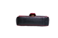GUCCI GG MARMONT SMALL BLACK AND RED