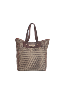 FENDI TOTE SHOPPING ZUCCHONO BROWN