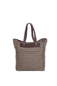 FENDI TOTE SHOPPING ZUCCHONO BROWN