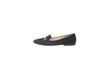TOD'S LOAFER VELVET DOUBLE T SLIP ON BLACK - 38 BR