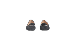 TOD'S LOAFER VELVET DOUBLE T SLIP ON BLACK - 38 BR