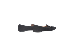 TOD'S LOAFER VELVET DOUBLE T SLIP ON BLACK - 38 BR