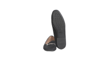 TOD'S LOAFER VELVET DOUBLE T SLIP ON BLACK - 38 BR