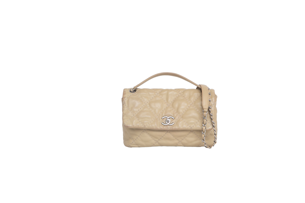 CHANEL LOVE ME TENDER MEDIUM FLAP BAG BEIGE