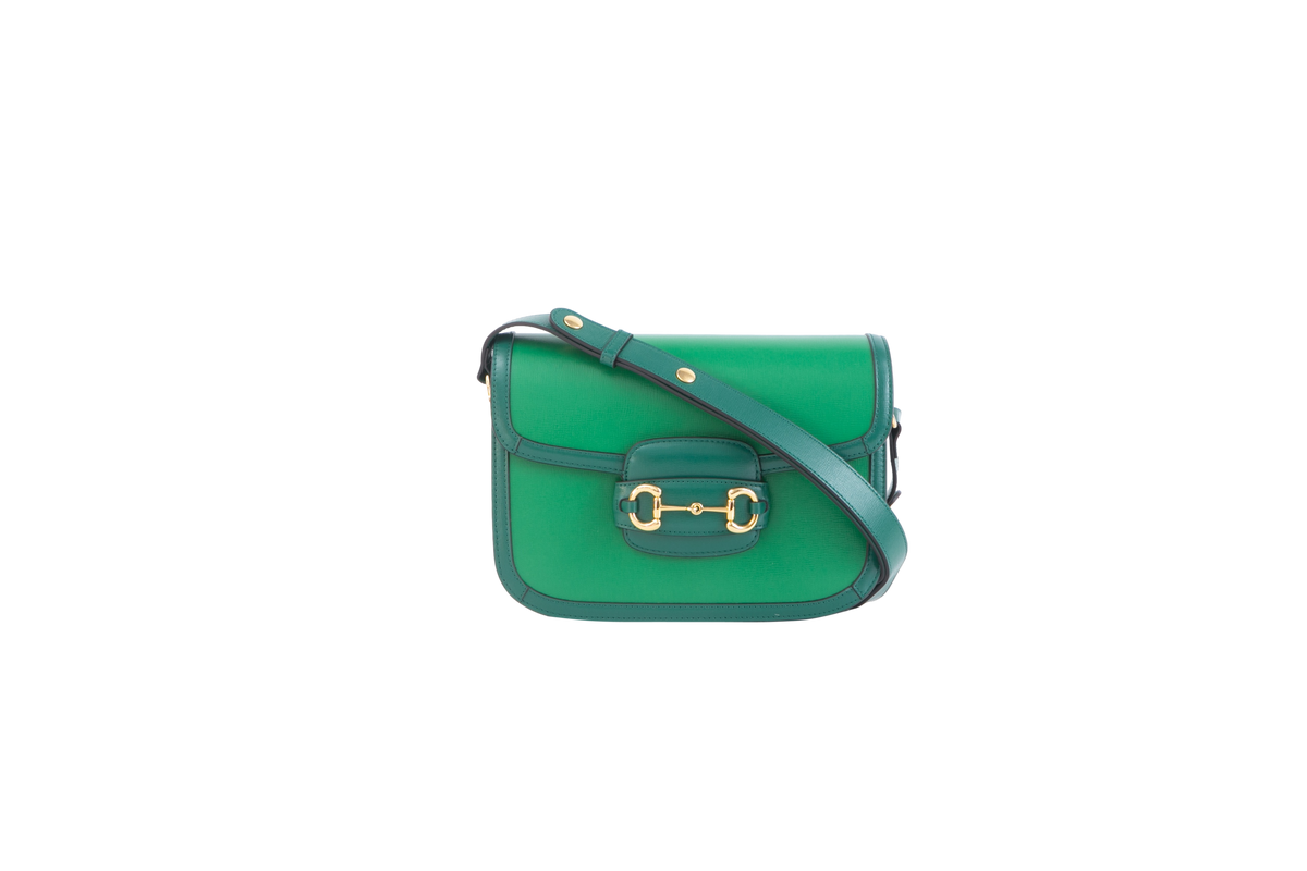 GUCCI HORSEBIT 1955 FLAG GREEN