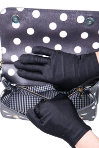 D&G SICILY MEDIUM POLKA DOT BLACK/WHITE