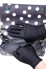 D&G SICILY MEDIUM POLKA DOT BLACK/WHITE