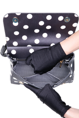 D&G SICILY MEDIUM POLKA DOT BLACK/WHITE