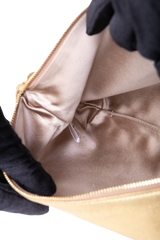 JIMMY CHOO CALLIE CLUTCH METALLIC GOLD