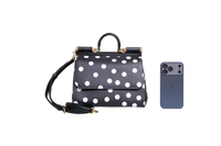 D&G SICILY MEDIUM POLKA DOT BLACK/WHITE