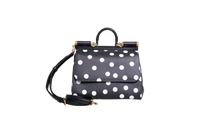 D&G SICILY MEDIUM POLKA DOT BLACK/WHITE