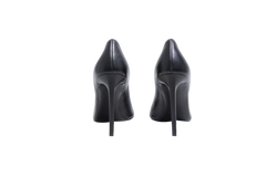 YSL POINTED TOE LEATHER BLACK - 37 BR
