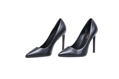 YSL POINTED TOE LEATHER BLACK - 37 BR