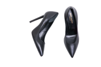 YSL POINTED TOE LEATHER BLACK - 37 BR