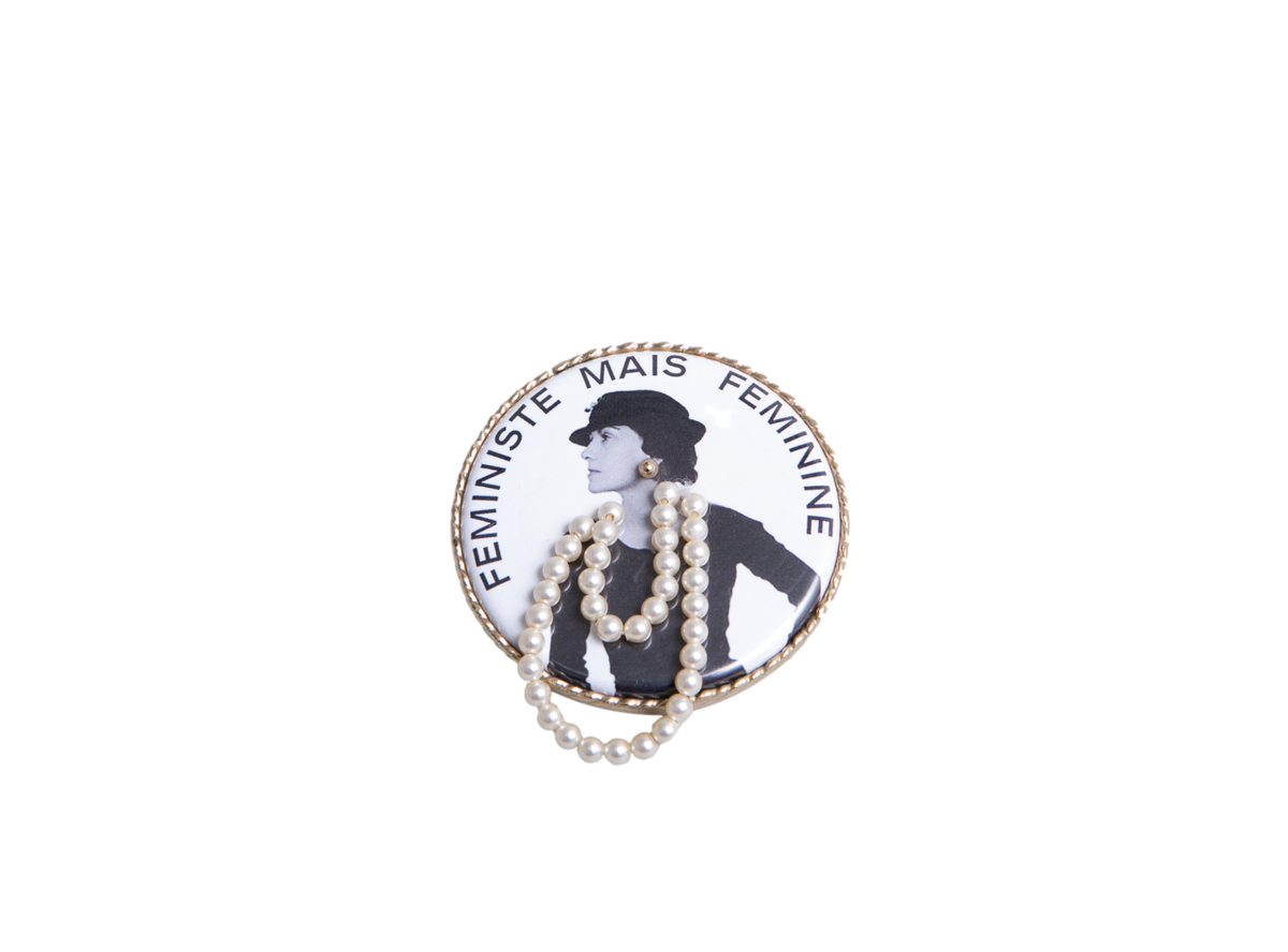 CHANEL BROOCH COCO FEMINISTE & PEARLS