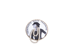 CHANEL BROOCH COCO FEMINISTE & PEARLS