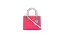 DIOR LADY MEDIUM CANNAGE TRICOLOR PINK