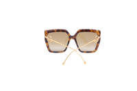 FENDI FF BUTTERFLY ACETATE HAVANA METAL GOLD