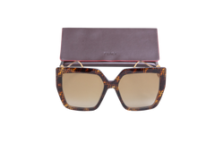 FENDI FF BUTTERFLY ACETATE HAVANA METAL GOLD