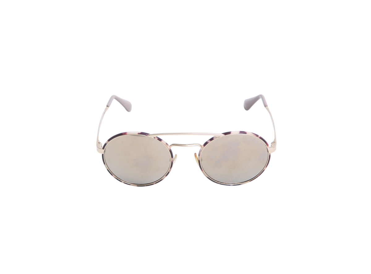 PRADA CINEMA METAL/TORTOISE LENSES MIRRORED