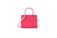 DIOR LADY MEDIUM CANNAGE TRICOLOR PINK